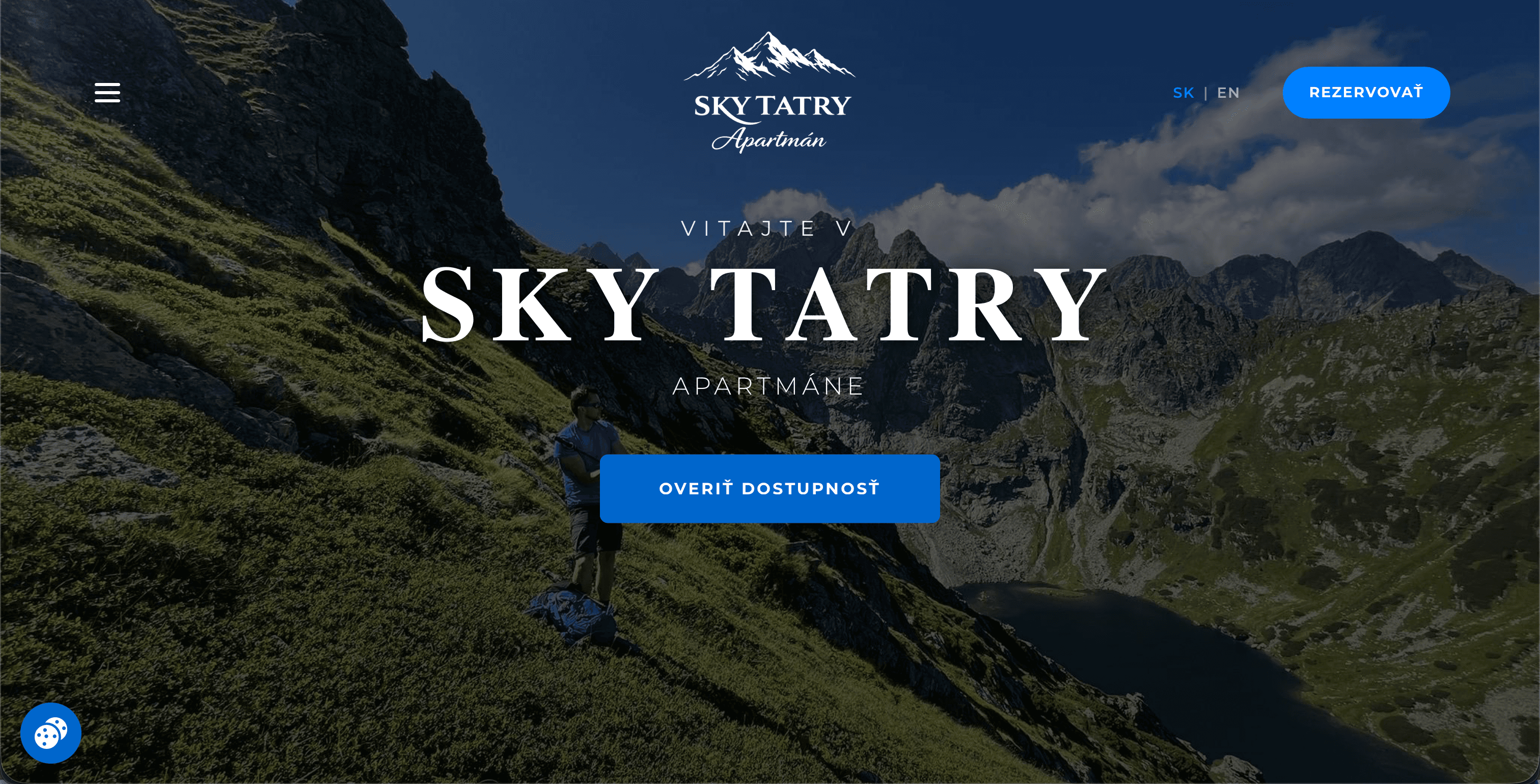 Webová stránka pre apartmán SKY TATRY